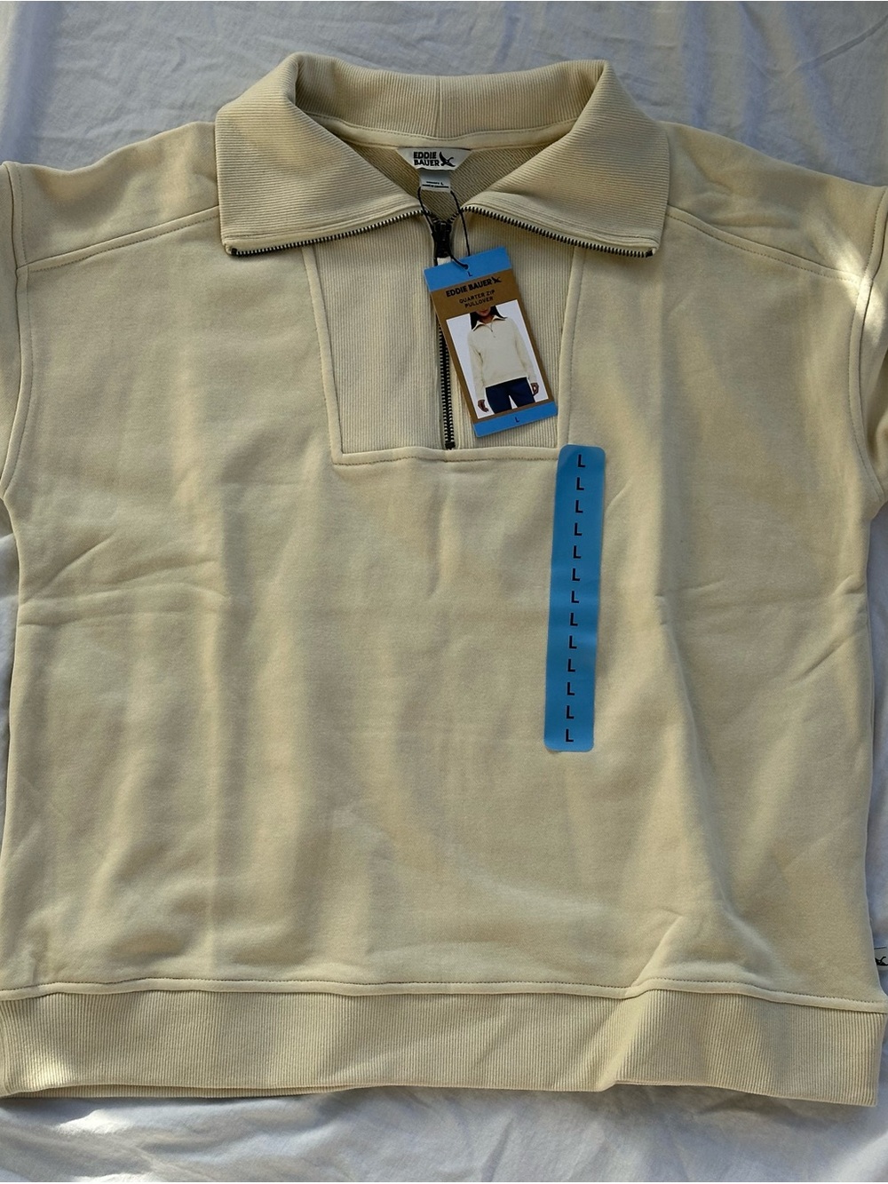 🤍 Eddie Bauer Quarter Zip Pullover – NWT